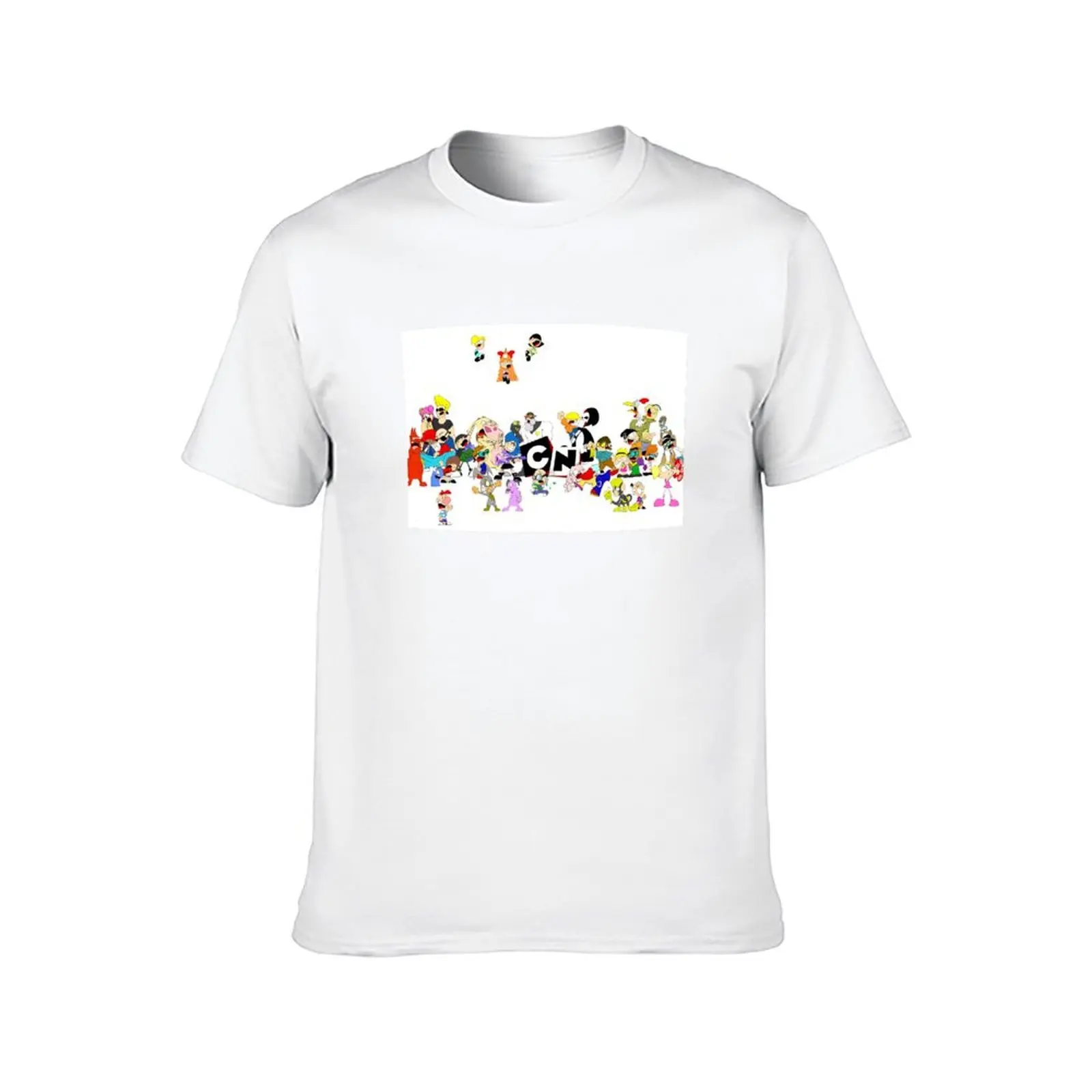 كارتون شبكة تي شيرت تي شيرت طباعة مخصصة تي شيرت للرجل حزمة القطن تي شيرت