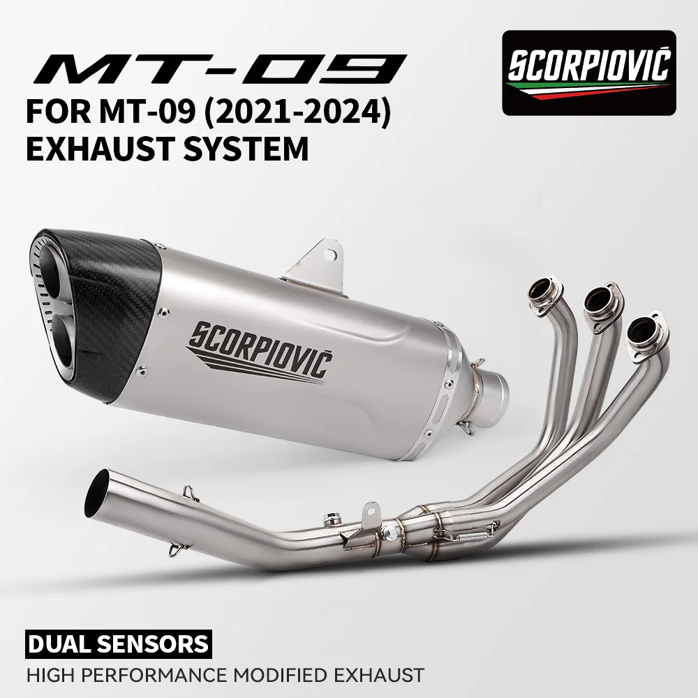 

Полная система выхлопной трубы мотоцикла для MT09 MT-09 Mt09 MT09SP FZ09 M1, нержавеющая сталь 2021-2025