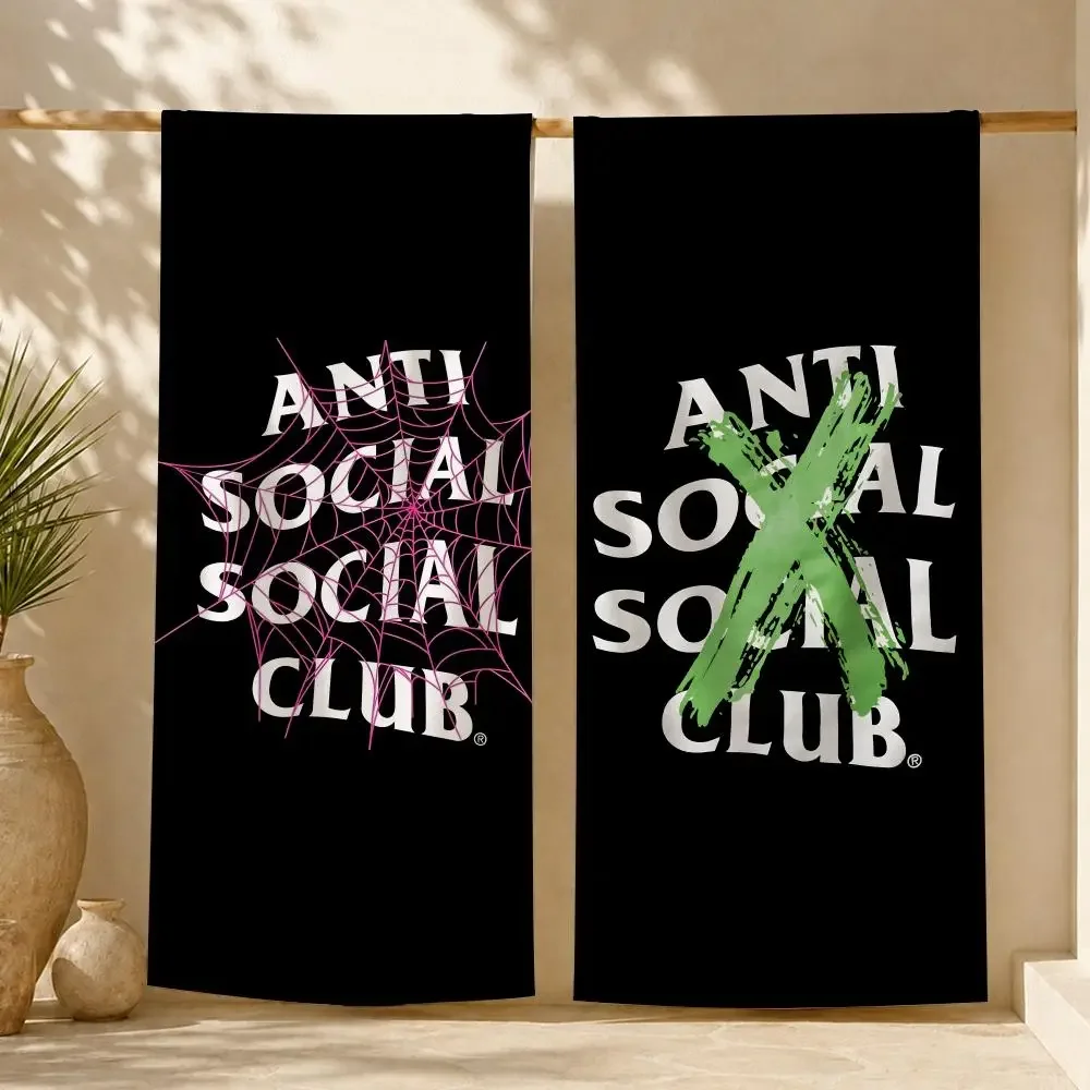 ANTI SOCIAL SOCIAL CLUB Towel ultra-fine fiber quick drying absorbent towel, beach swimming vacation beach towel