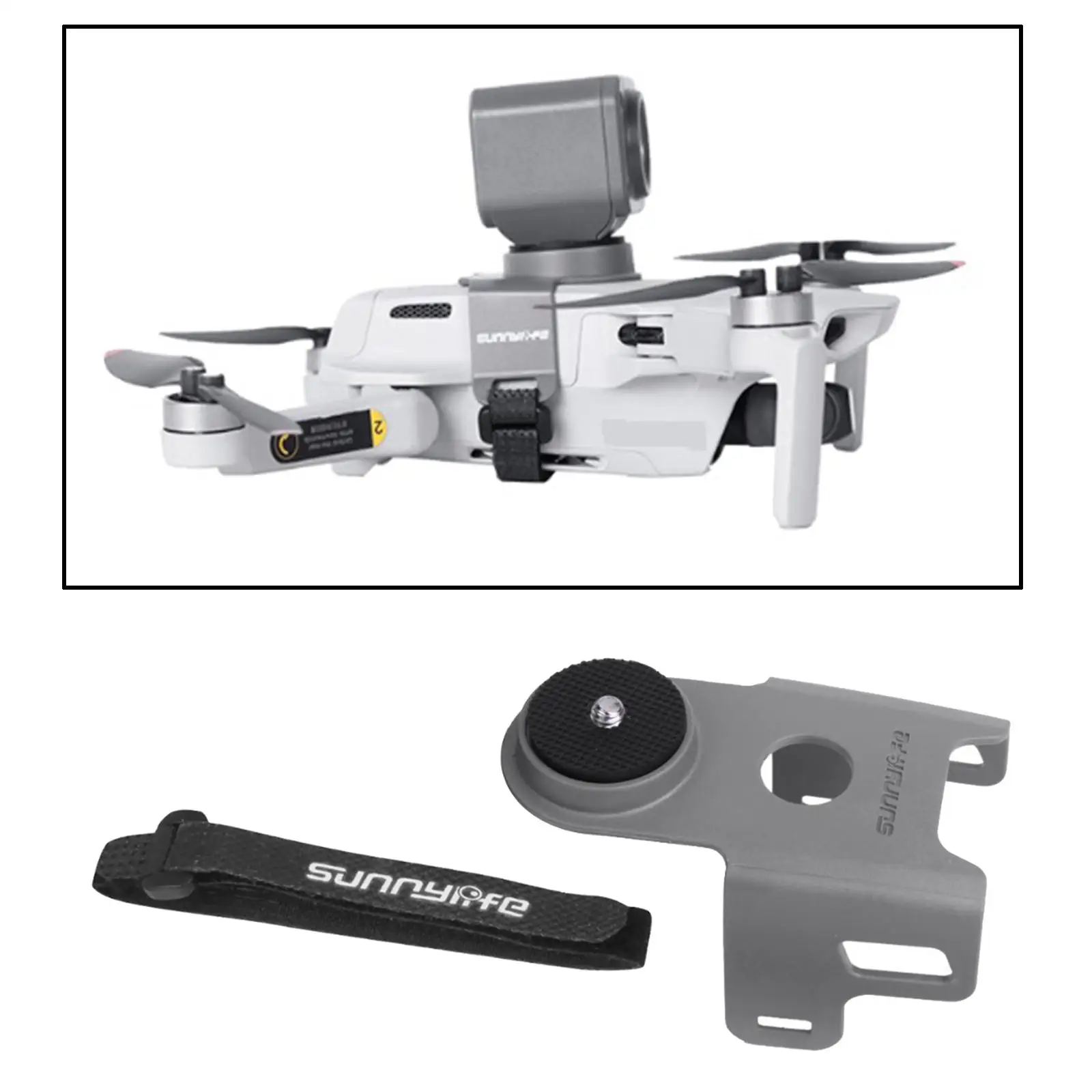 ชุดไฟสำหรับโดรนขนาดเล็กสำหรับการบินกลางคืน น้ำหนักเบา ไฟหน้า RC พร้อมที่ยึดสำหรับ DJI Mavic Air 2S อะไหล่โดรน