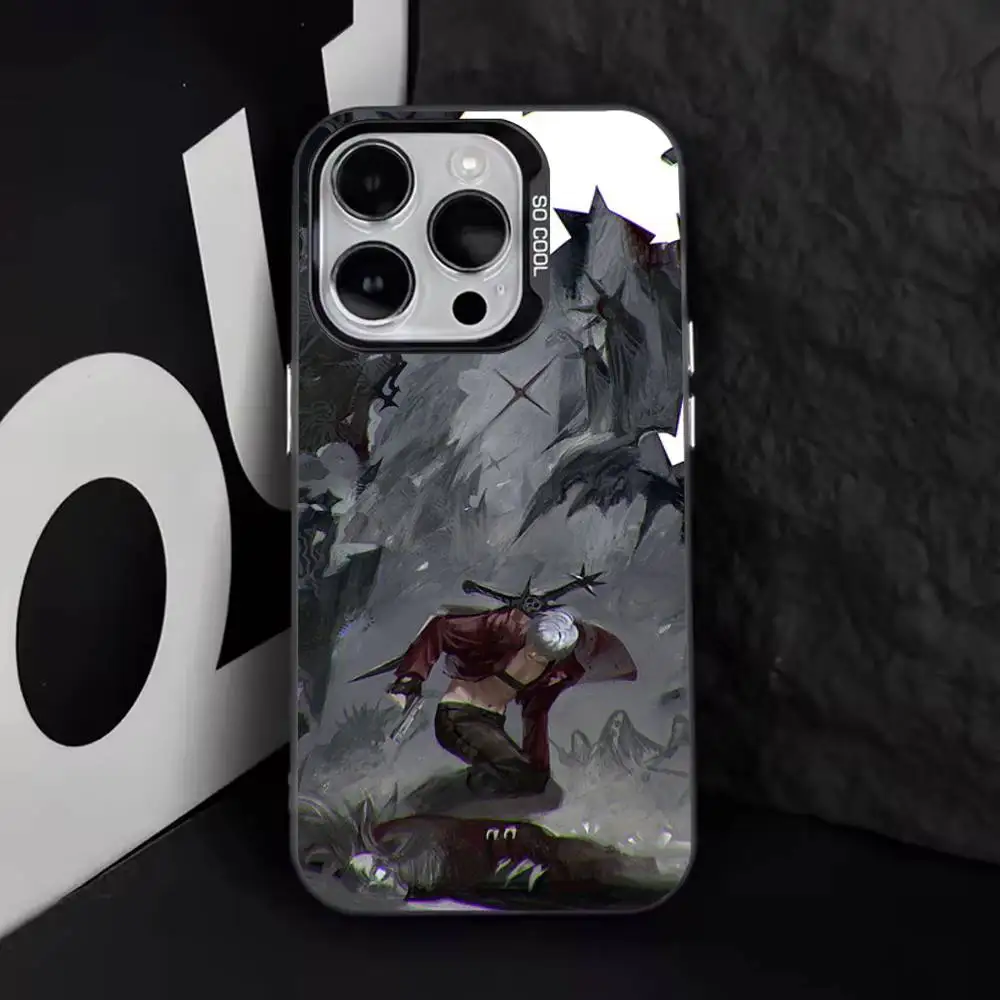 حافظة هاتف ألعاب D-Dante D-DMC2 لهواتف iPhone 17,16,15,14,13,12,11,Pro,Max,Plus,E,Air,Mini Black Tpu