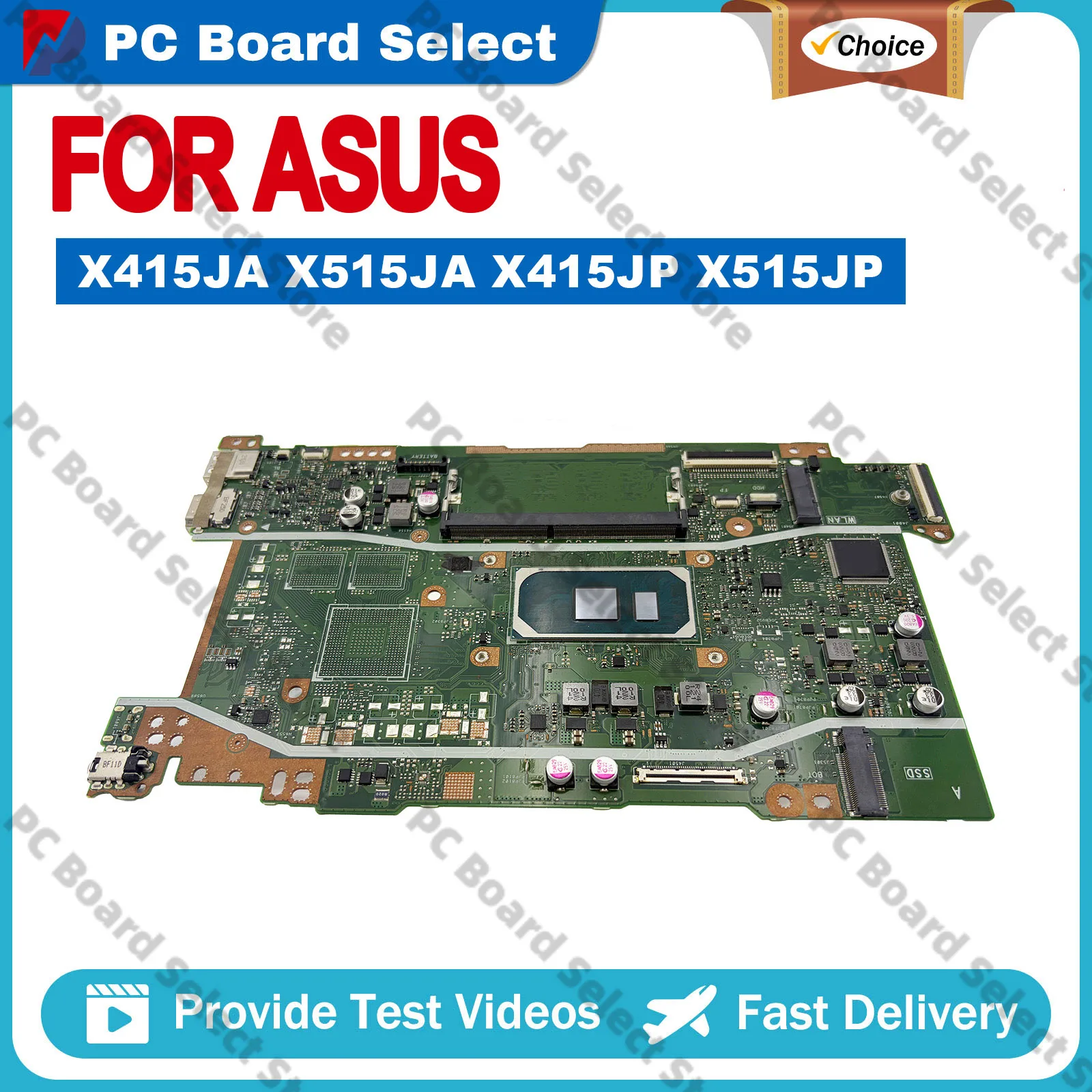

X415JA Laptop Motherboard For ASUS VivoBook V5200J X515JA X415JP X415JF X415J A416J X415JAB V4200J Mainboard With I3 I5 I7 CPU