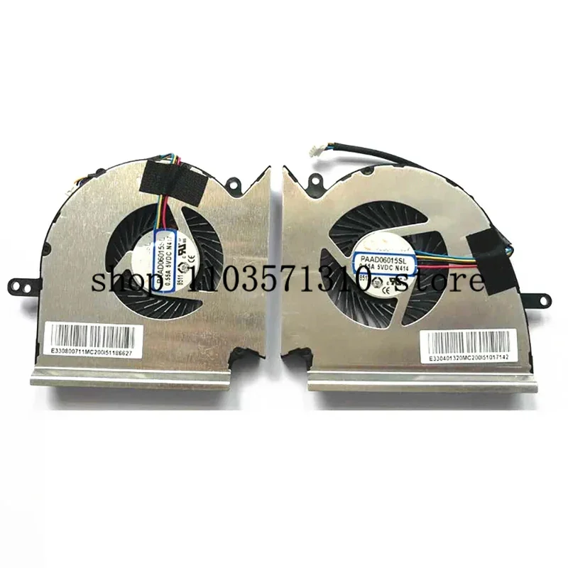 

NEW Cooling Original CPU Fan GPU Fan for MSI GE75 MS-17E2 GL75 GP75 PAAD06015SL- N414 N417 N457