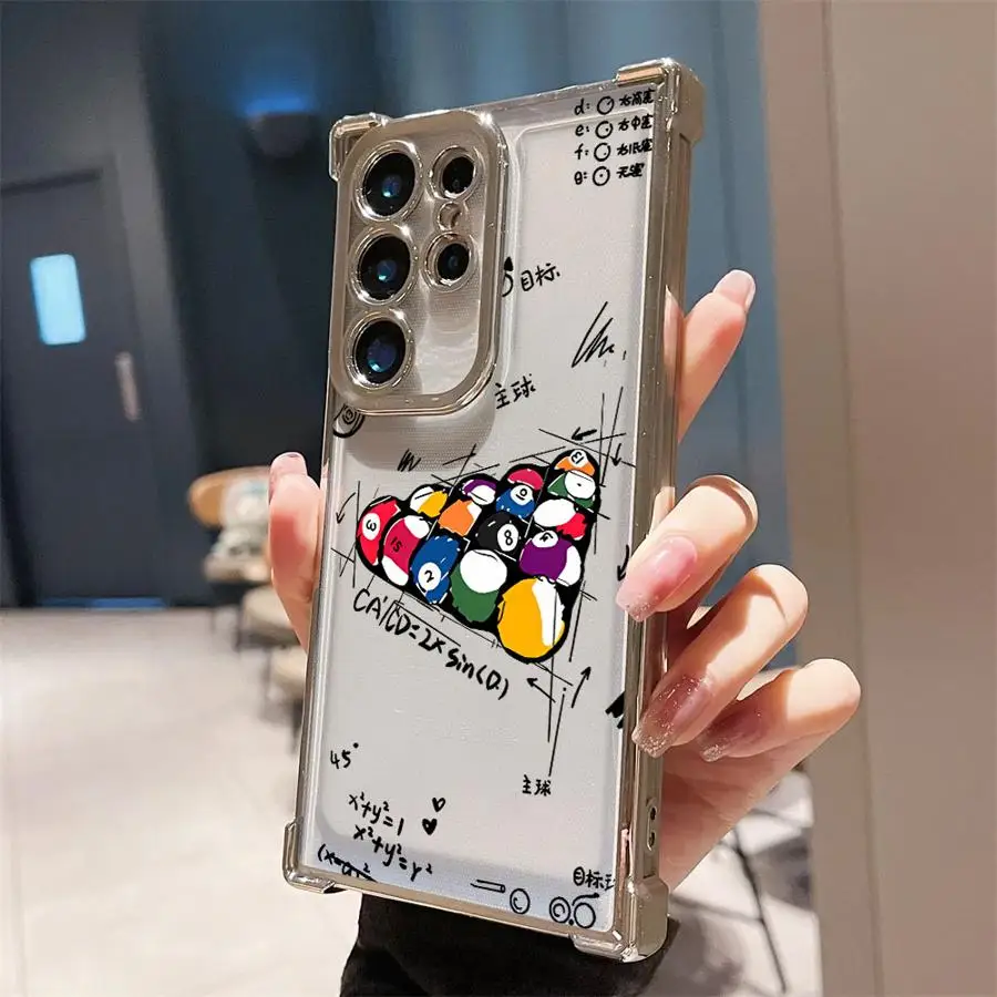 Casing untuk Samsung Galaxy S25 Edge S20 FE S24 S23 S21 Plus S22 Ultra Soft Phone Cover Pola Tutorial Rubik's Cube