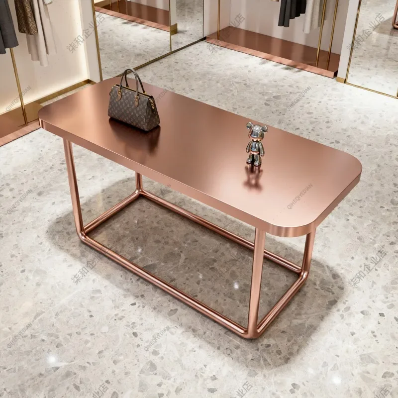 Beauty Salon Showcase Store Stainless Steel Product Display Shelf