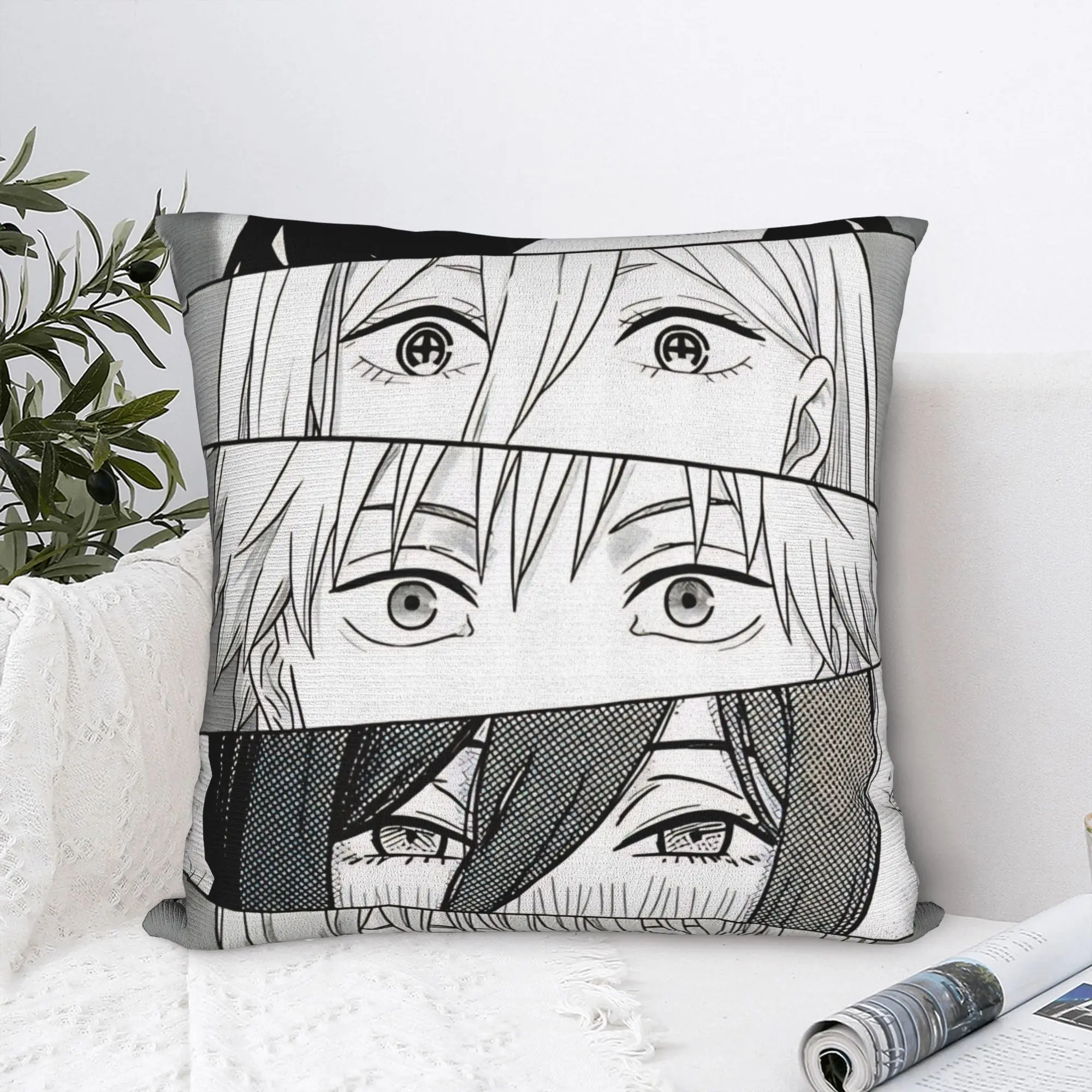 

Наволочка Chainsaw Man (Аниме) с глазами Дьявола, удобная наволочка для дивана, спальни, домашнего декора, милые и забавные наволочки