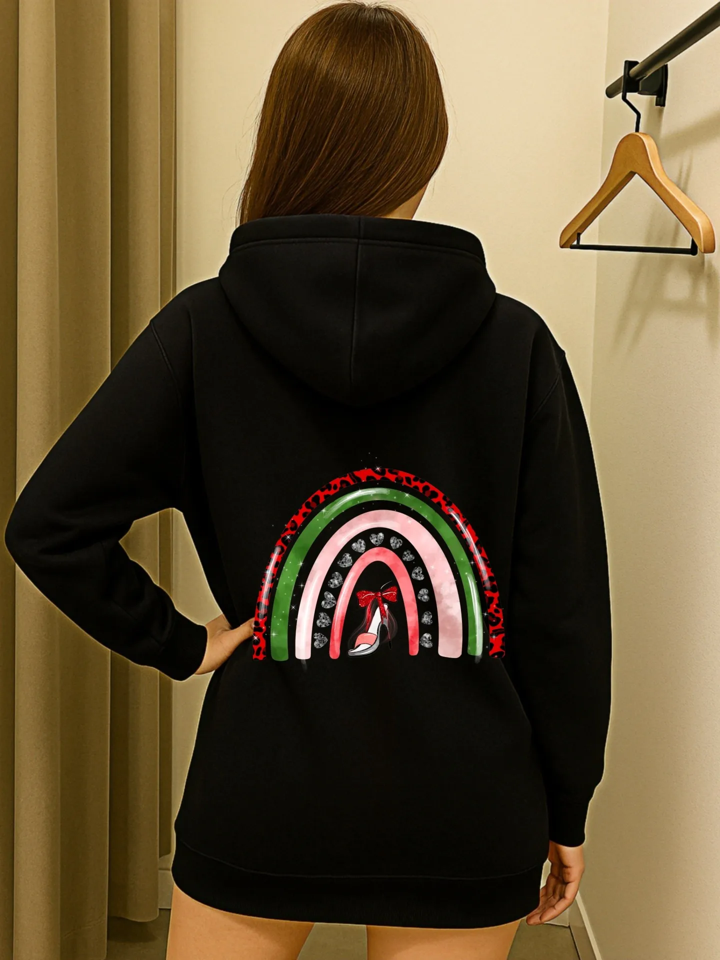 Sudadera con capucha gráfica para mujer, estampado de tierra y luna, diseño estético, estilo informal, tela suave, uso diario informal, para hombres jóvenes