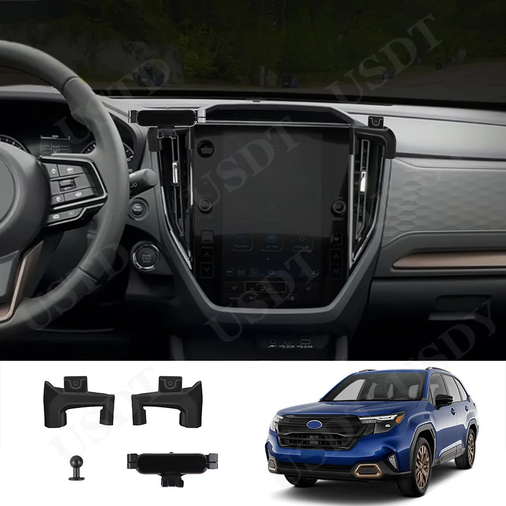 

For SUBARU FORESTER 2025 Interior Accessories Car Mobile Phone Holder Bracket Mount Magnetic Wireless Charger
