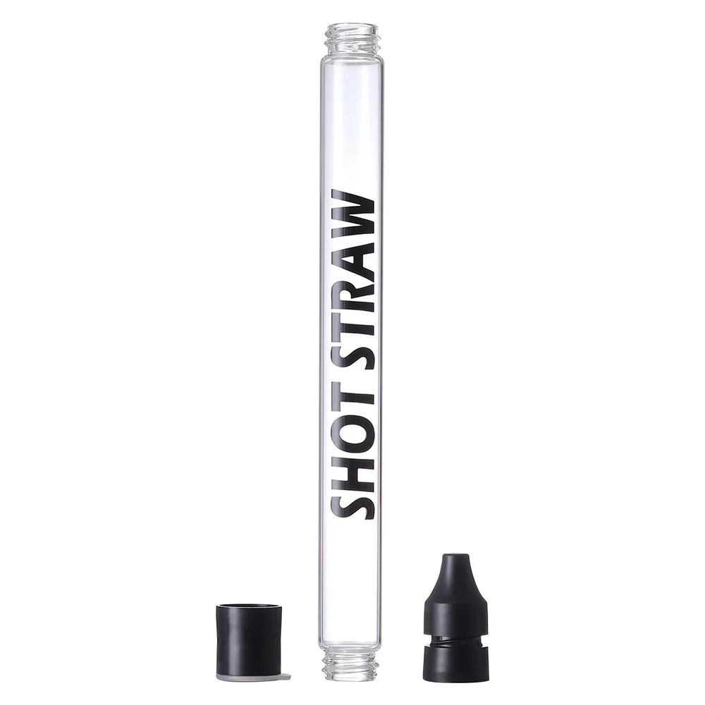 1 pcs Durable High Borosilicate Glass Shot Straw - Reusable Bar-Grade Spirits Dispenser for Home & Kitchen Use