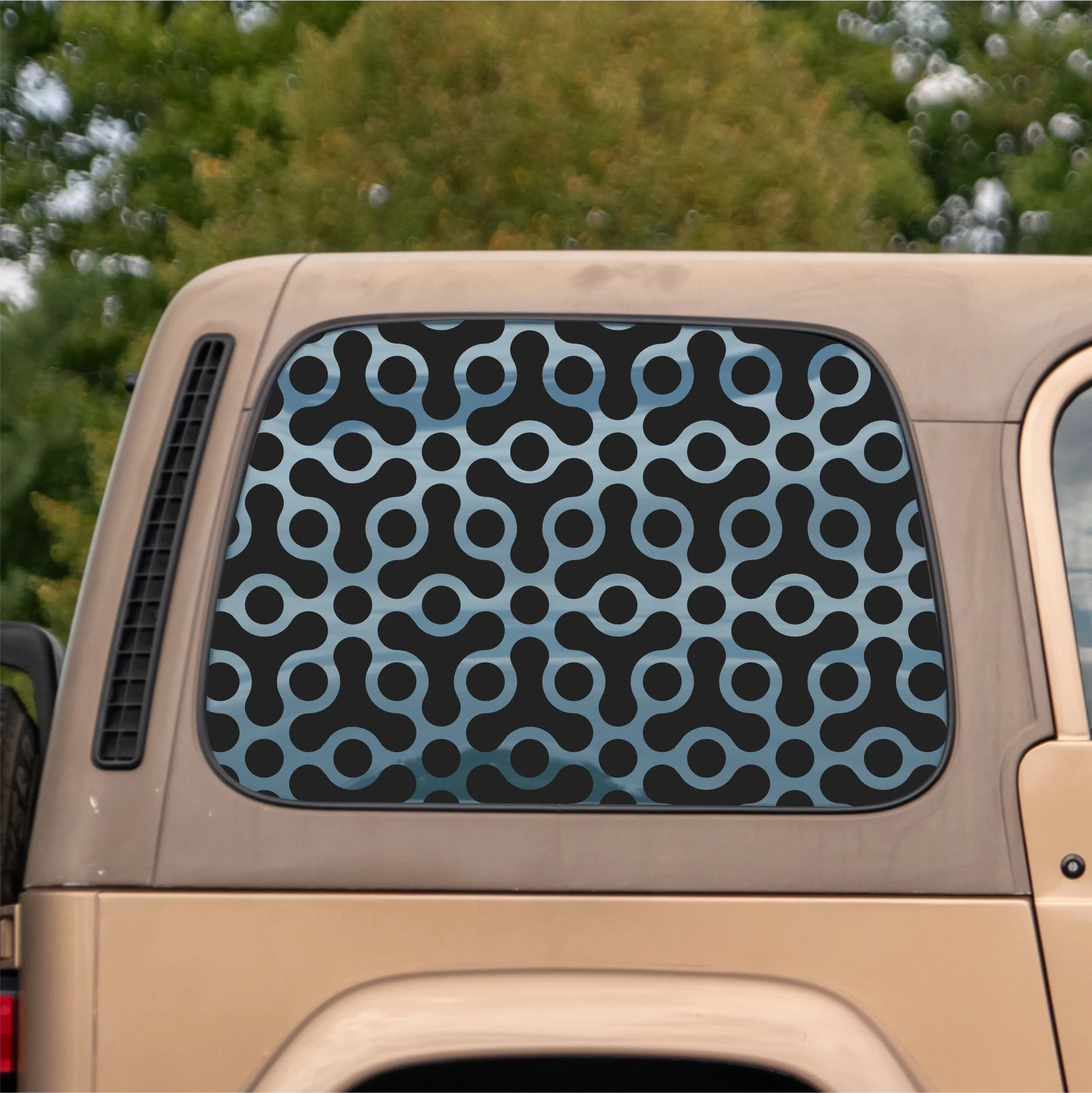 

Universal 75x50cm Geometric Pattern Vinyl Car Sticker For Car Window Car accessories