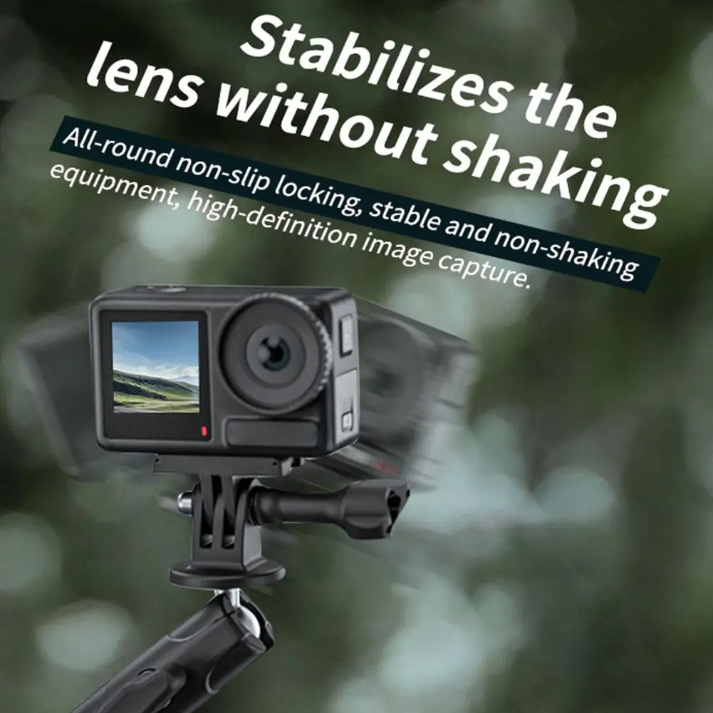 Bicycle Motorcycle Camera Bracket For DJI Pocket 3 Camera Riding Clamp 360° Rotation Stable For GoPro Insta360 Series