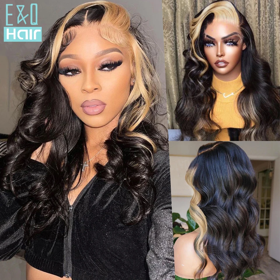 

Ombre Honey Blonde 13X4 Lace Front Curly Wigs Human Hair Colored Frontal Wig Body Wave Brazilian Remy On Sale Pre Plucked