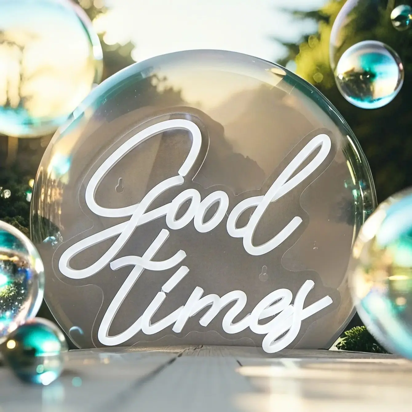 

Chi-buy светодиодный неоновый неоновый выход Good Times с питанием от USB, декоративная лампа, знаки, подарок на день рождения, настенное искусство для спальни, комнаты, бара, магазина