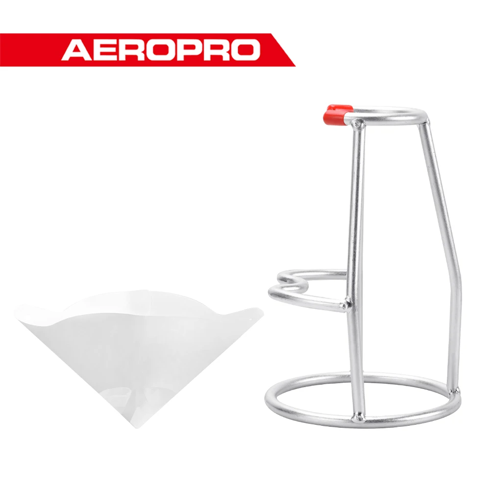 AEROPRO Spray Gun Stand+Paper Funnel Combo Holder Bench Mount Detachable Air Spray Gun Holder For Spray Gun Accessories