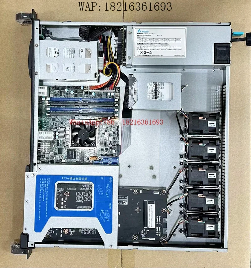 2026GOOD Server ITX Motherboard, XEON D1521 Dual 10 Gigabit Ethernet Port Cluster NAS X10SDV-4C-TLN2F