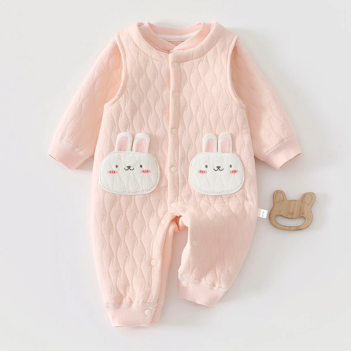 somenie-ベビー服セット-パッド入り秋冬ベビーカバーオール-子供用オーバーオール-子供用冬用女の子ツーピースセット