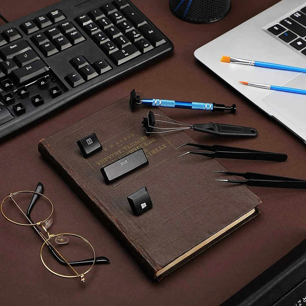 

7 шт., комплект съемников переключателей смазочного масла для клавиатуры, ключ съемника переключателя IC для снятия электронных компонентов