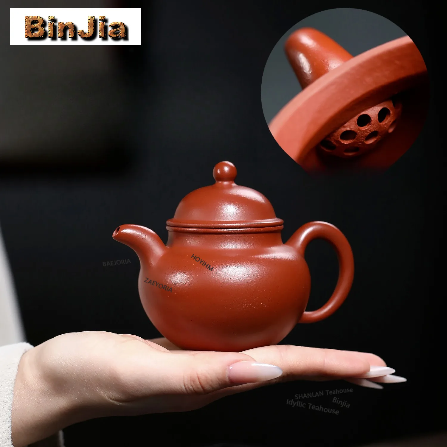 

220ml Authentic Yixing Purple Clay Teapots Handmade Duo Ball Pot Raw Ore Zhu Mud Tea Making Kettle Chinese Zisha Tea Set Craft