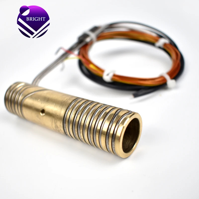 

BRIGHT Customized 230V 300W Nozzle Brass Hot Runner Coil Heater Element with J Type Sensor