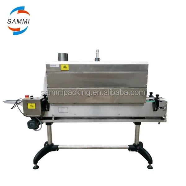 Semi-Automatic Belt Tunnel Wrapping Machine for Bottles Labels Sleeves Electrical Heat S m Shrink Detergent Glass