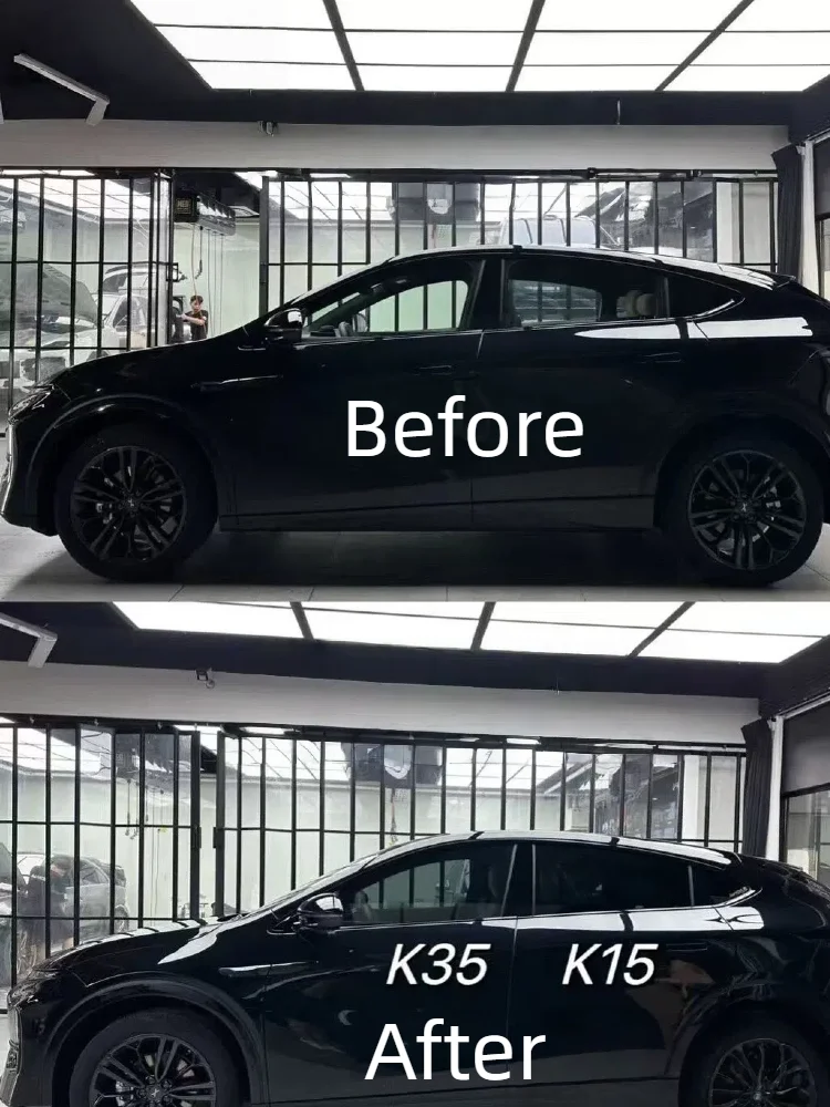 V-KOOL K35 K15 رفض الحرارة العالية 99% UV حماية سيارة فيلم PET 78% IR كتلة نانو السيراميك الحرس الشمسي مكافحة تحطم للسيارات