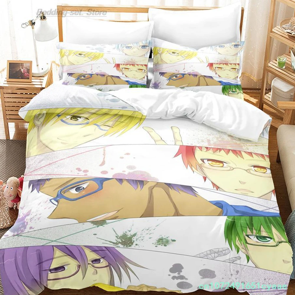 Kuroko's Basketball Bedding Set Single Twin Full Queen King Size Bed Set Aldult Kid Bedroom Duvetcover Sets 3D Print Anime 2022