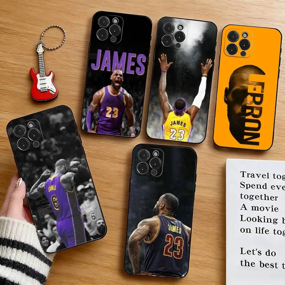 

L-Lebron J-James Sports Star Phone Case Silicone Soft For IPhone 17 16 15 14 13 12 11 X XR Plus Pro Max Plus
