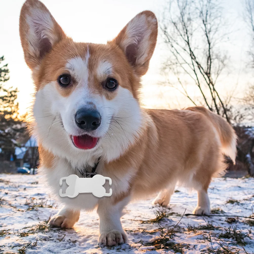 

3Pcs Bone Shaped Dog Tags Stainless Steel Metal Pet Name Tags DIY Engraved Id Tag for Dogs Cats Puppy Name Tag