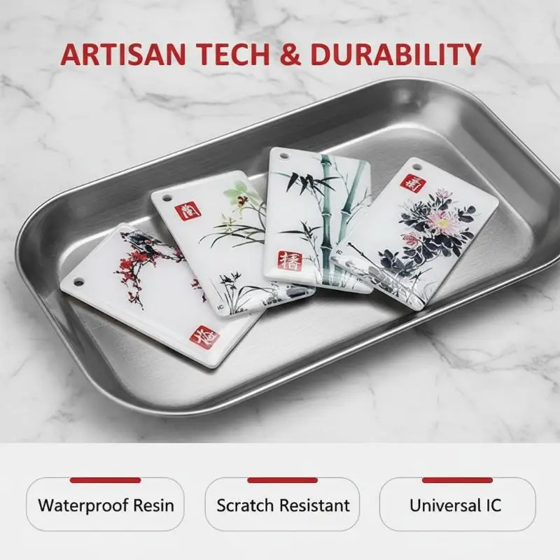 125KHz Rewritable RFID Epoxy Hang Tag T5577 EM4305 Access Card for Smart Home Door Access System