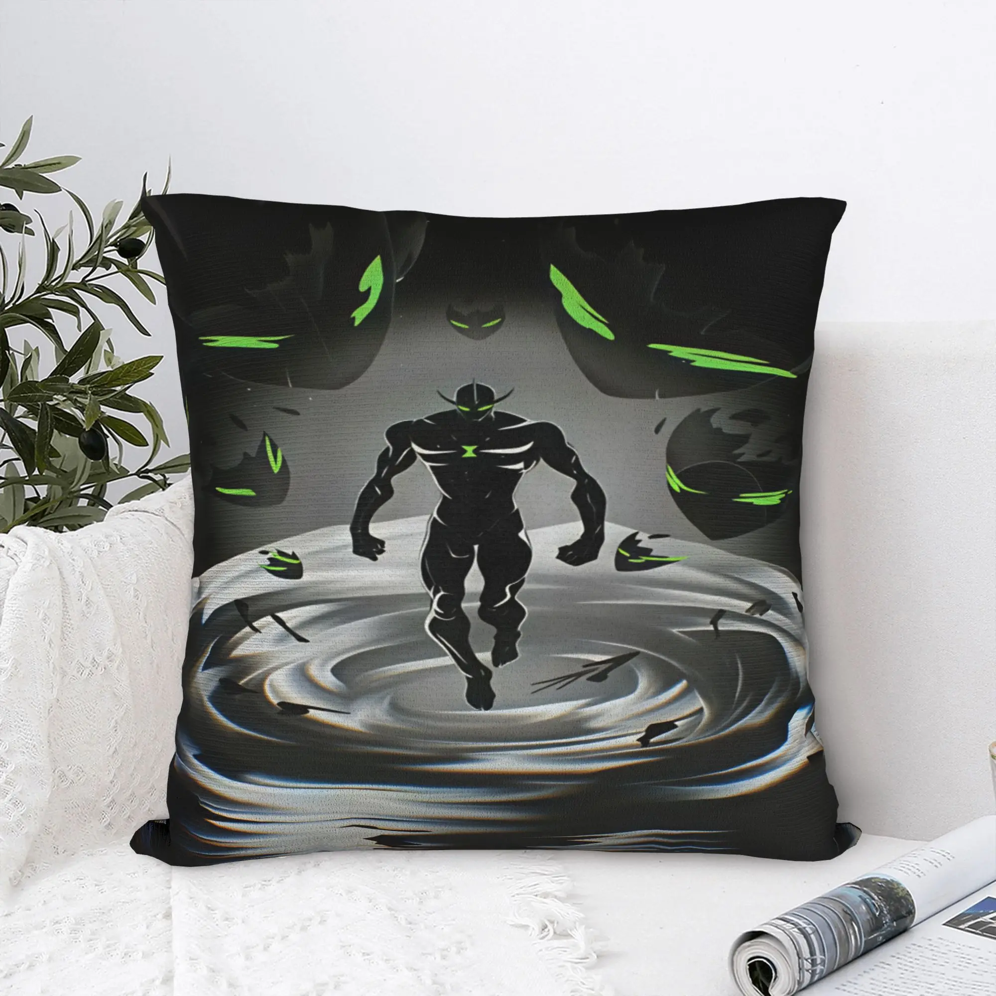 Ben 10 Cartoon Pillow Cover  Retro Trendy Pillow Case For Sofa Car Home Decor Comfy Pillowcases Gift