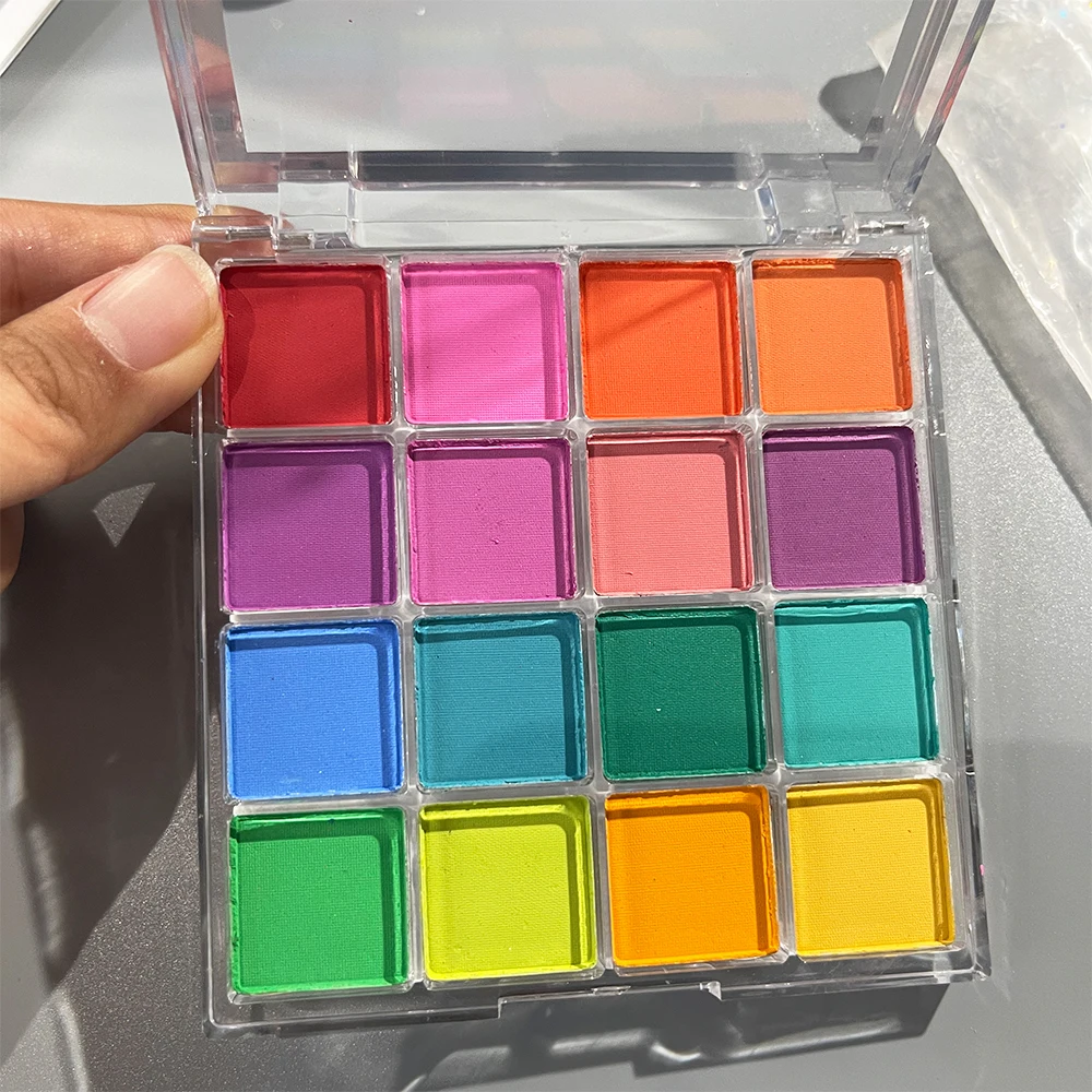 16 ألوان الصلبة بات أومبير مسمار بريق مسحوق سهلة التدرج اللوحة بات بات DIY بها بنفسك الفرنسية مسمار مانيكير البولندية الديكور مسحوق