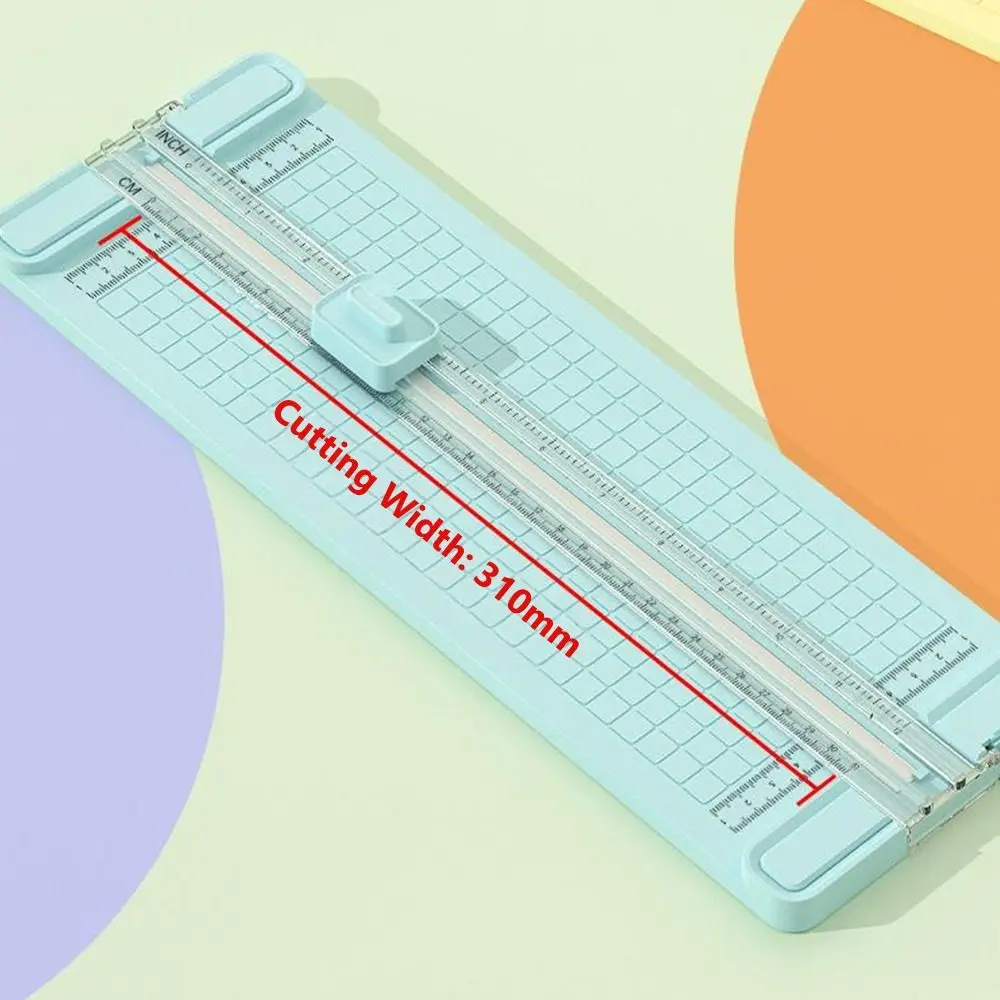 Taglierina per carta 4 in 1 bidirezionale con righello estraibile Tagliatrice per carta Utensile da taglio per carta portatile A4
