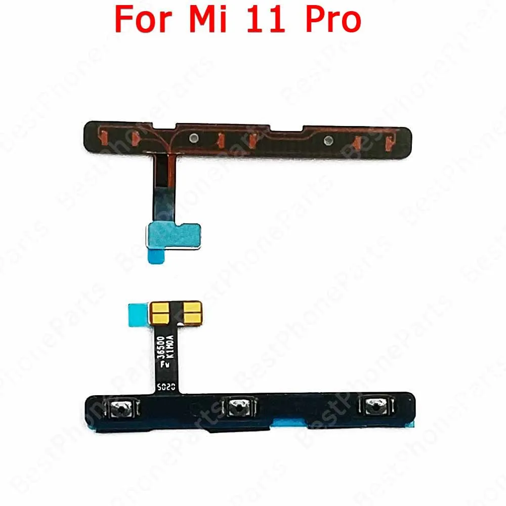 Per Xiaomi Mi 11T Pro 10 Lite 10S 10T 5G 11 Ultra 11i Key Power On Off Volume di ricambio Mi10 Mi11 Flex Cable