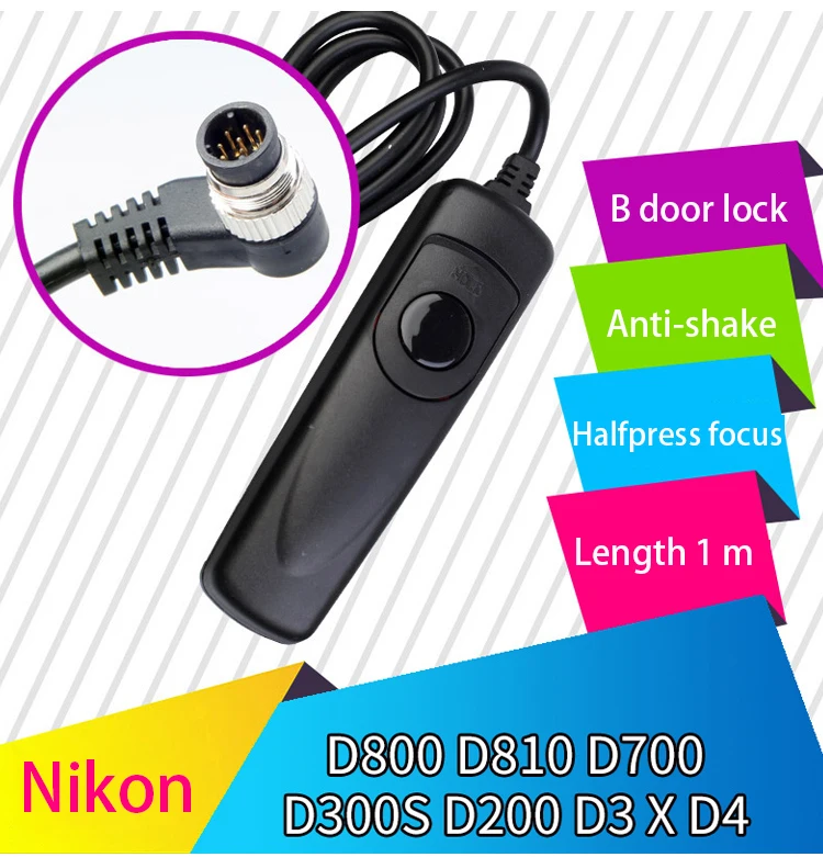 

BIZOE Camera Shutter Release Time-Lapse Photography Nikon D800 D810 D850 D700 D500 D300S D200 D3S D3X D4 D1X D5