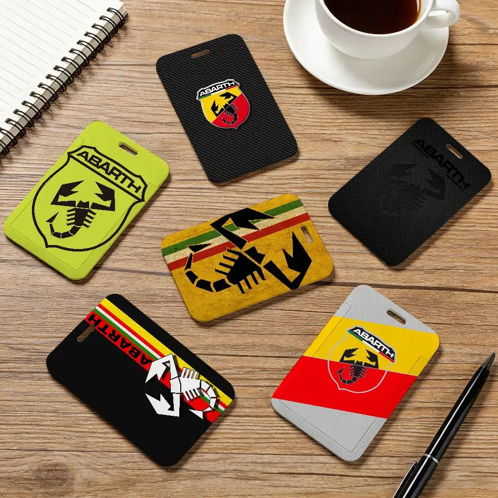

Fashion A-Abarth Neck Strap Lanyard Card Holder ID Bus Card Cover Badge Holder Pass Hang Rope Lariat Gifts Keys Accessories