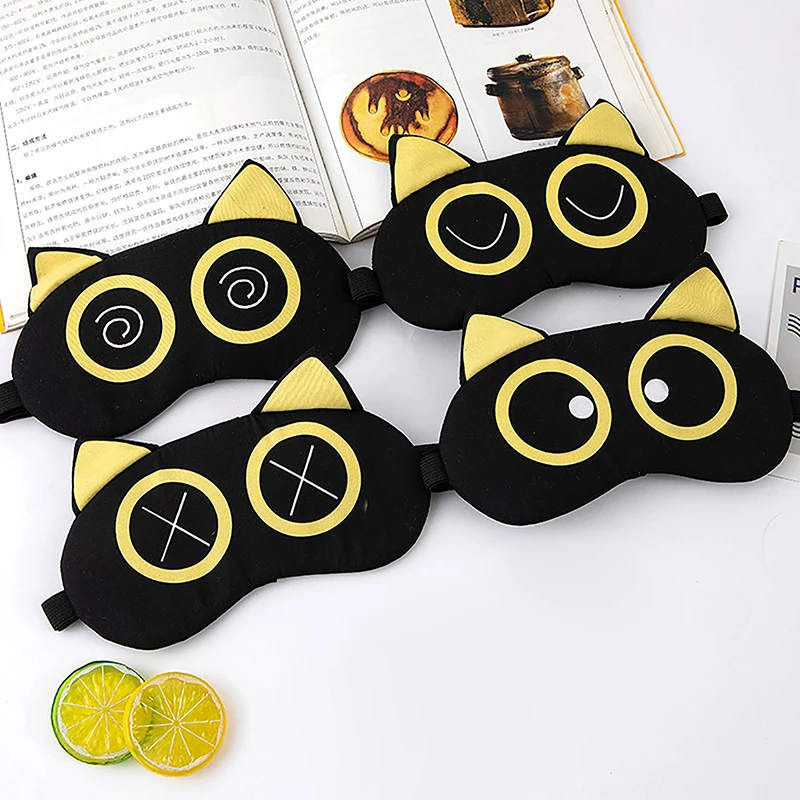 Cartoon Sleep Eye Mask Cute Funny Anime Eye Cover Sleeping Mask Kids Eye Shade Band Blindfolds Sleep Aids Travel Rest Eyepatch