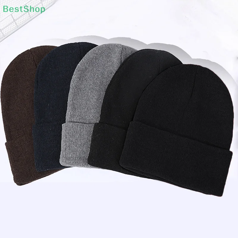 ♥ بلون محبوك المرأة الخريف والشتاء خمر قبعة صغيرة في الهواء الطلق يندبروف ومقاومة البرد قبعة صوفية دافئة