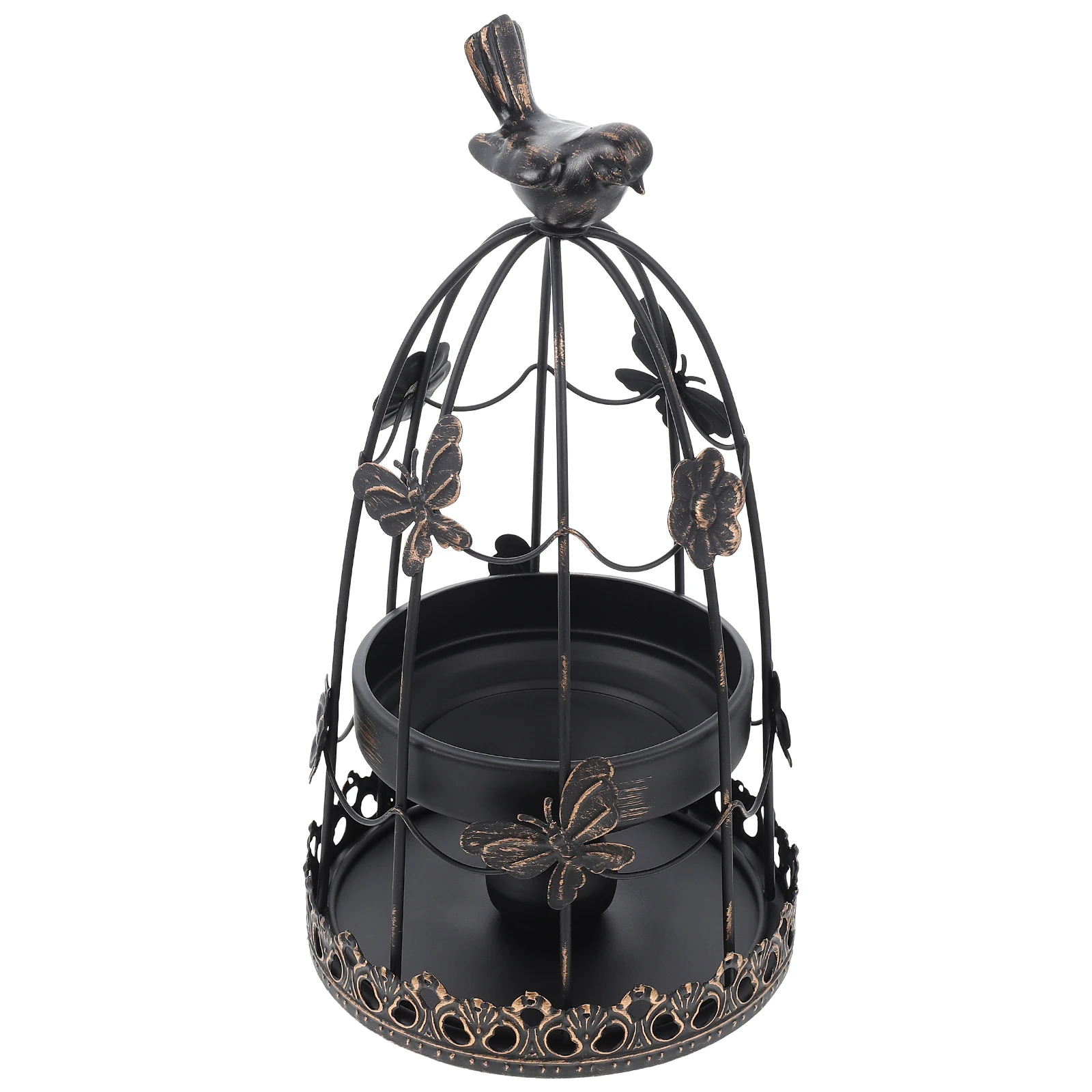 

Birdcage Black Table Decor Metal Home Decor Wrought Iron Vintage TableDecor Housewarming Gift Wedding Party
