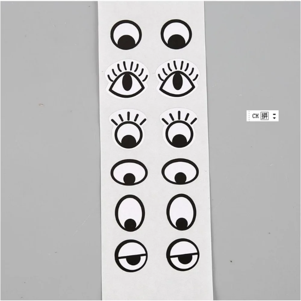 2024 Hot Sale new Stickers Gifts Decor DIY Crafts Eyes Decorative Decals Adhesive Waterproof Children Toys Sticker