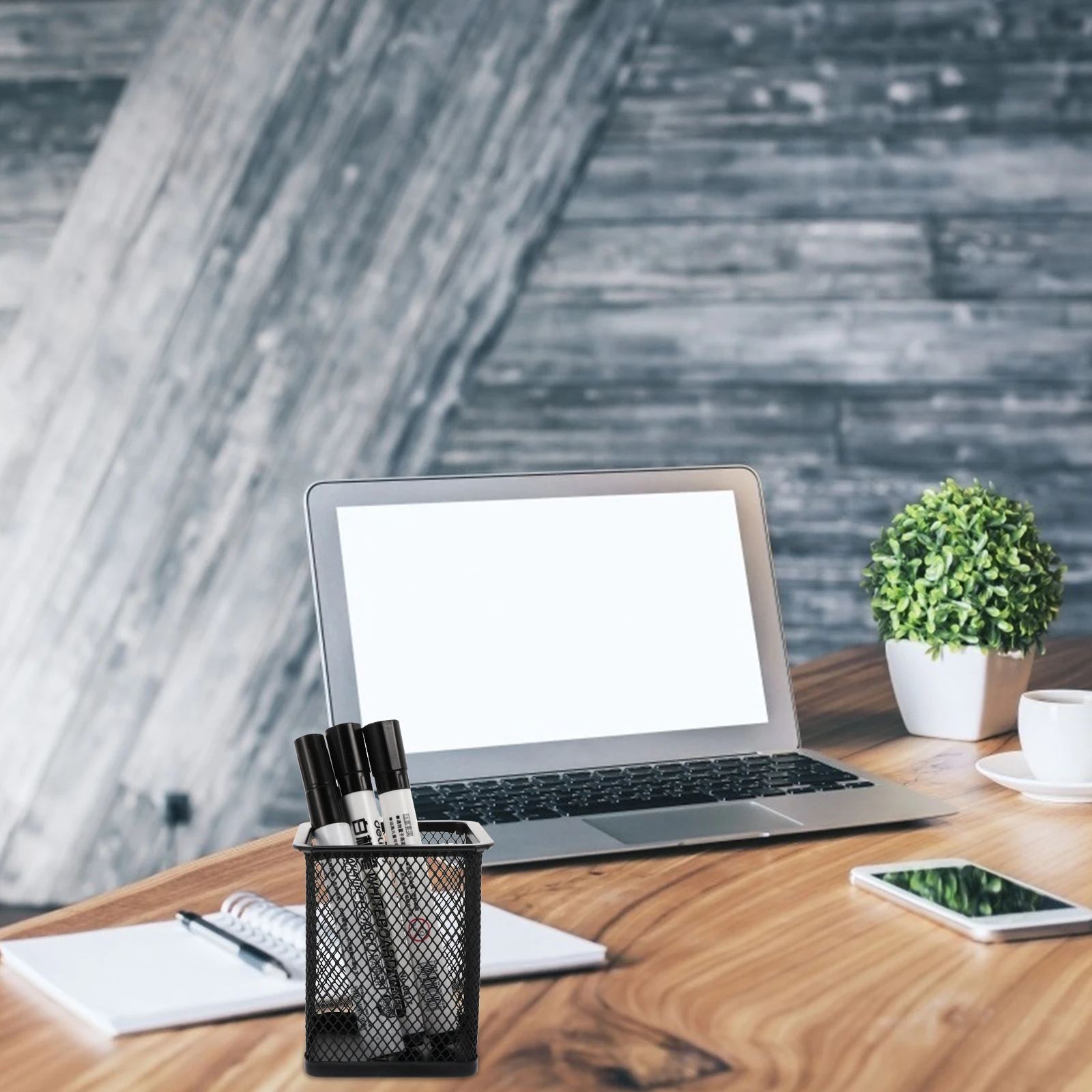 

3Pcs Metal Grid Pencil Holder Heavy Duty Stationery Pot for Office Home Use Holds Pens Pencils Erasers Trinkets Desktop