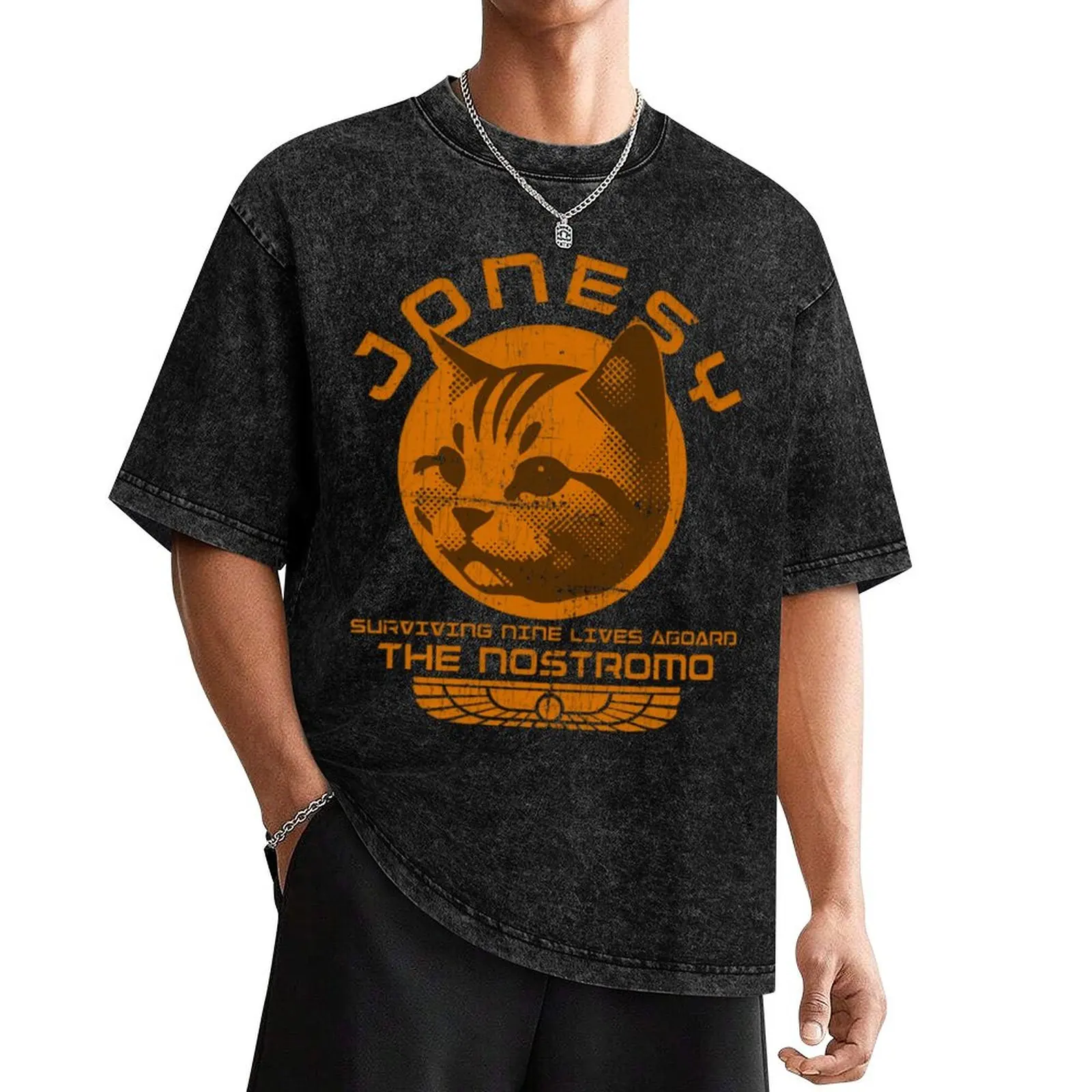

Jonesy - Surviving Nine Lives Aboard The Nostromo T-Shirt Aesthetic clothing tops summer top men graphic t shirts