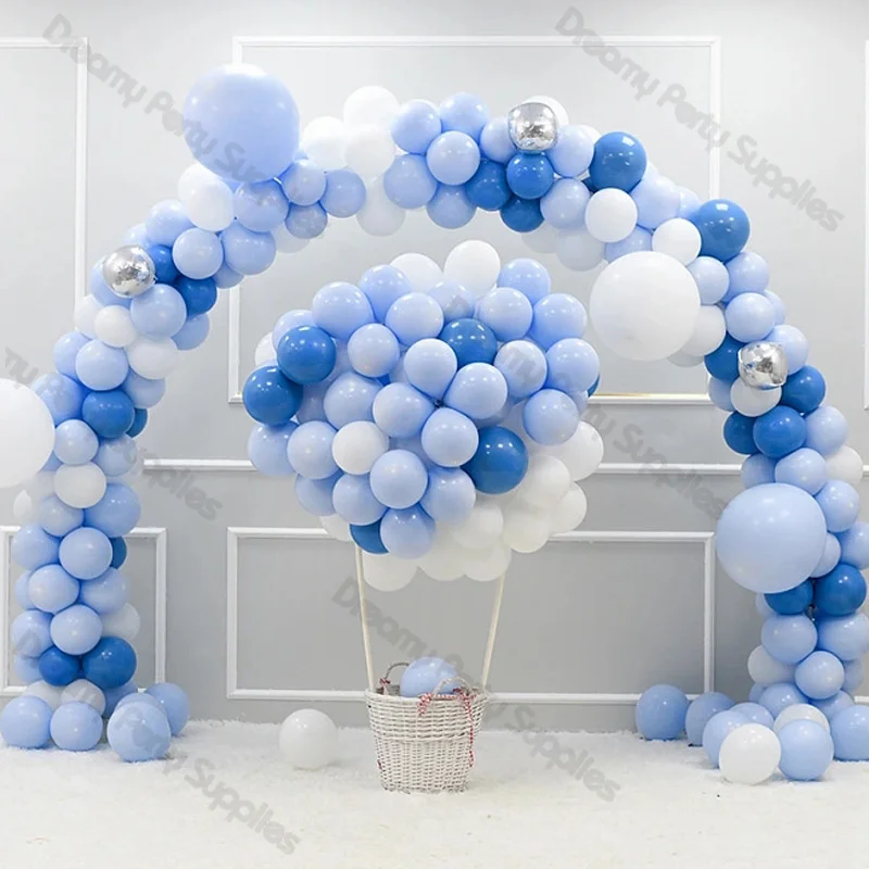 5/10/12/18inch Blue Stitch Graduation Birthday Party Balloons Baptism Boys Baby Shower Wedding Christening Gender Reveal Decor