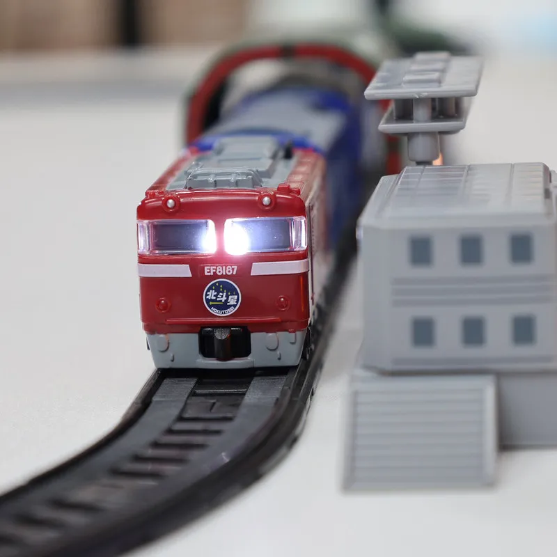 

Tarlin Hokutosei Miniature Train Model Jr Ef8167 Electric Light Up Locomotive With Railway Station Collectible Capsule Toy