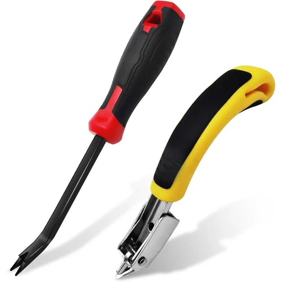 

Устройство для удаления скоб, сверхмощный инструмент для удаления скоб, съемник степлера для обивки для ковров, деревянного пола, мебели, строительной промышленности