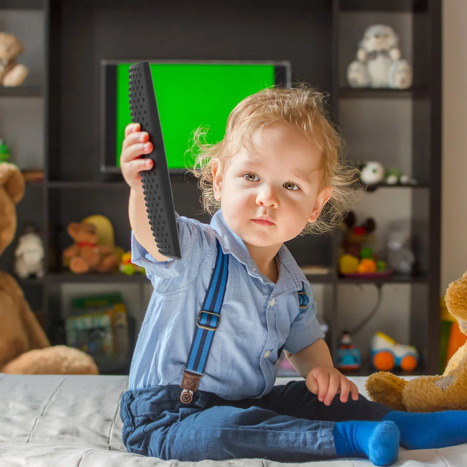 

Silicone Case For VIZIO XRT140 Remote Control Cover Shockproof Anti-Slip Smart TV Soft Sleeve with Lanyard