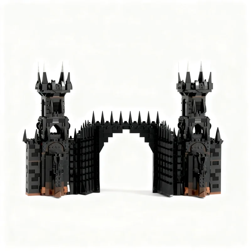 

New 3580Pcs Famous The Rings Movie Series Moc Black Gate Custom Puzzle Diy Creative Ideas Toys Birthday Gifts 10333