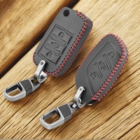 Car Remote Key Case Cover For MG 4 2023 Mg4 Ev MG HS GT ZS EV ZX MG5 MG6 3 Buttons Leather Protector Shell Holder Accessories