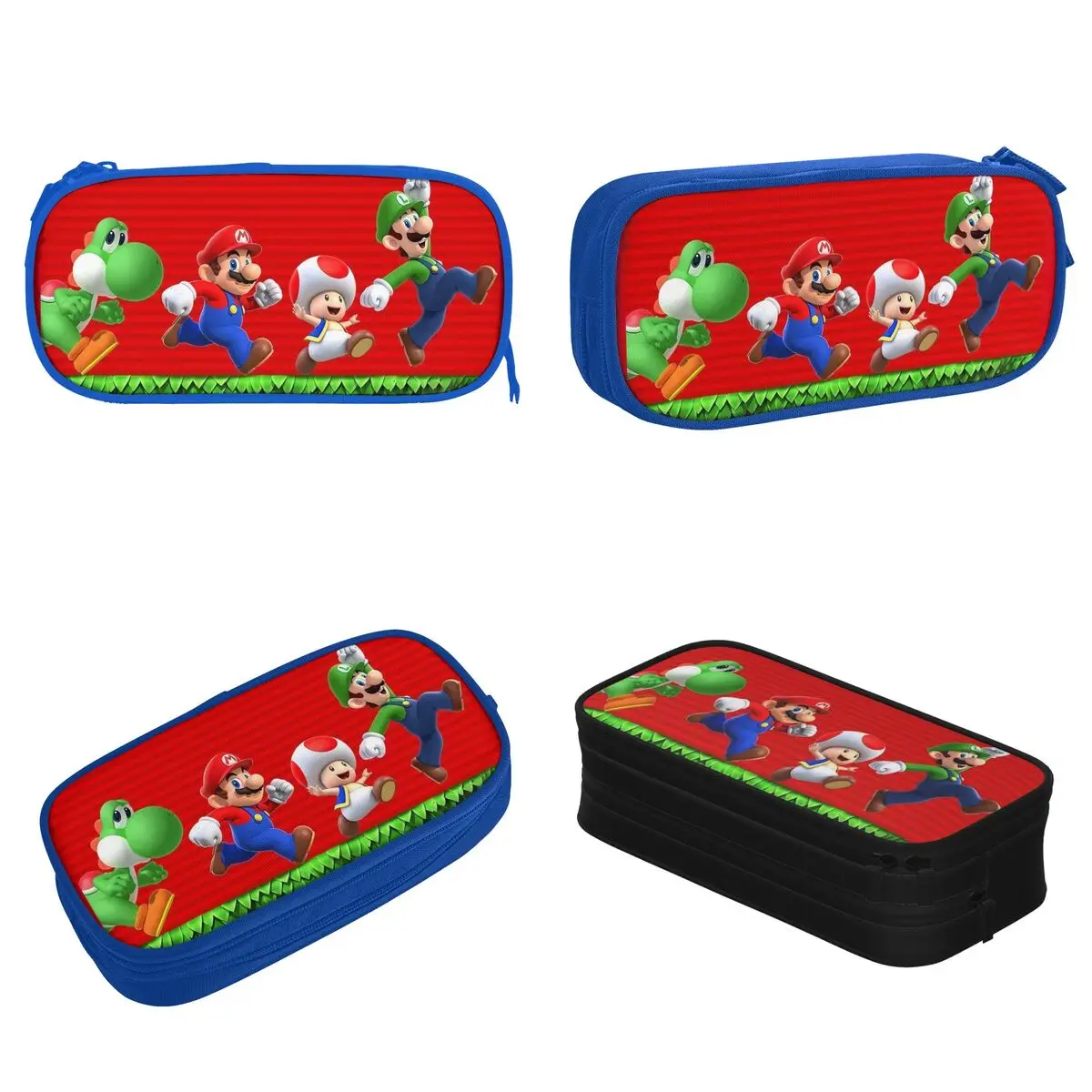 Super Marios Game Pencil Cases Pen Holder Bags Girls Boys Large Storage Office Gift Pencil Pouch