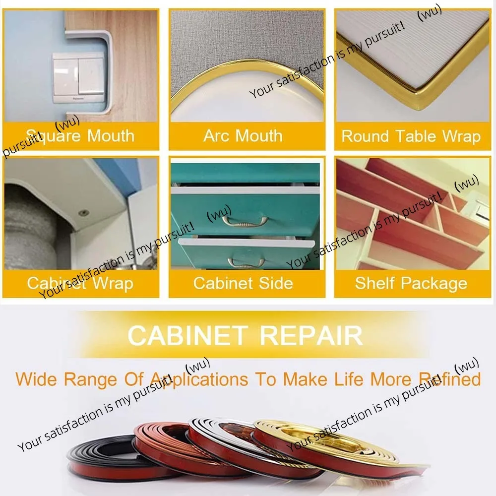 U-Shape Flexible Self Adhesive Furniture Edge Banding,Soft PVC Waterproof Edge Banding,for Cabinet Protection Edge Guards