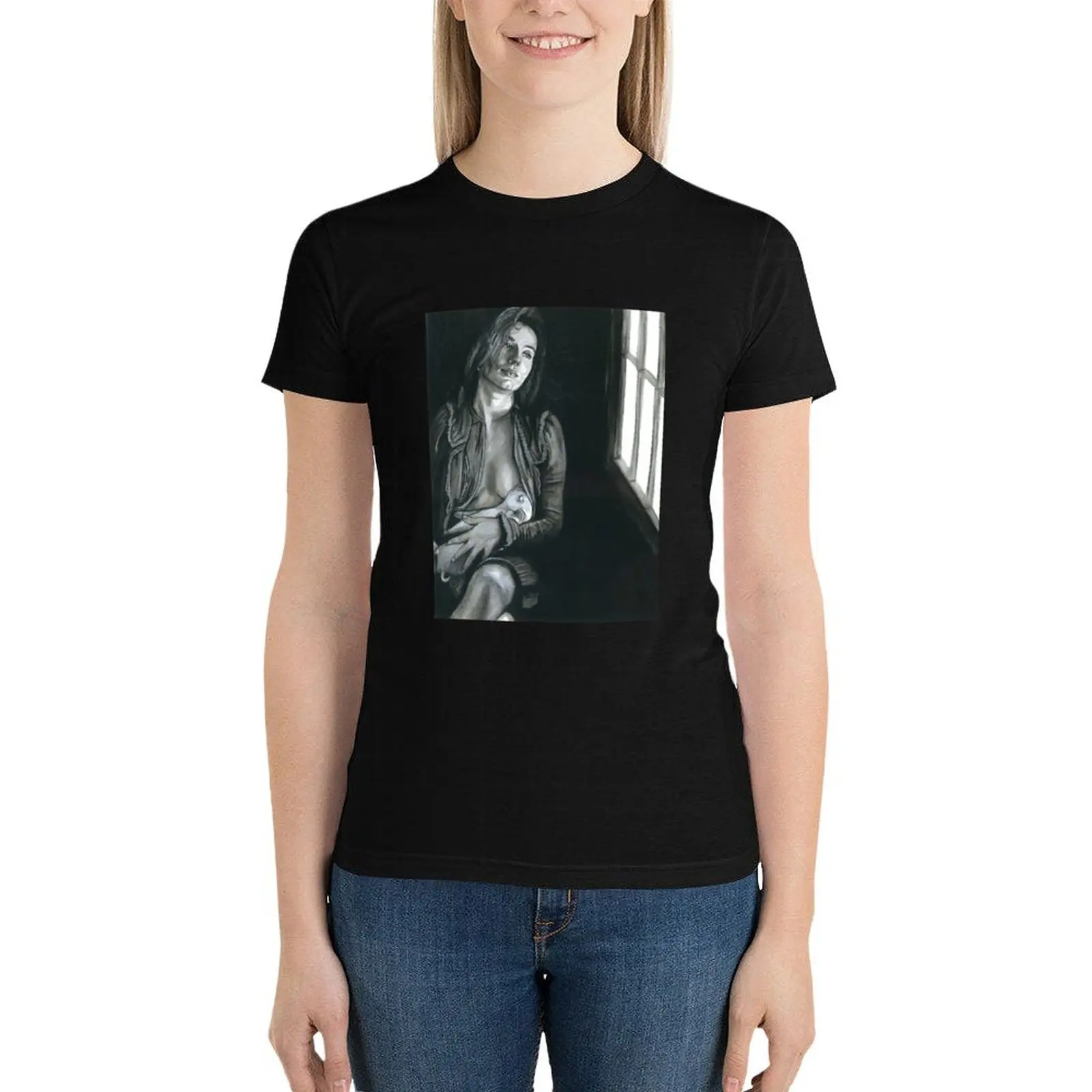 

Pele - A Portrait of Tori Amos T-Shirt Aesthetic clothing Blouse lady clothes Short sleeve tee cute t-shirts for Women